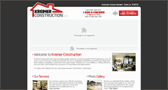 Desktop Screenshot of kreimerconstruction.com